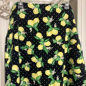 Fun Lemon Print Skirt by Talbots